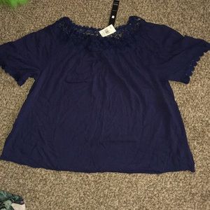 NWT Flowey fancy wide shouldered shirt!